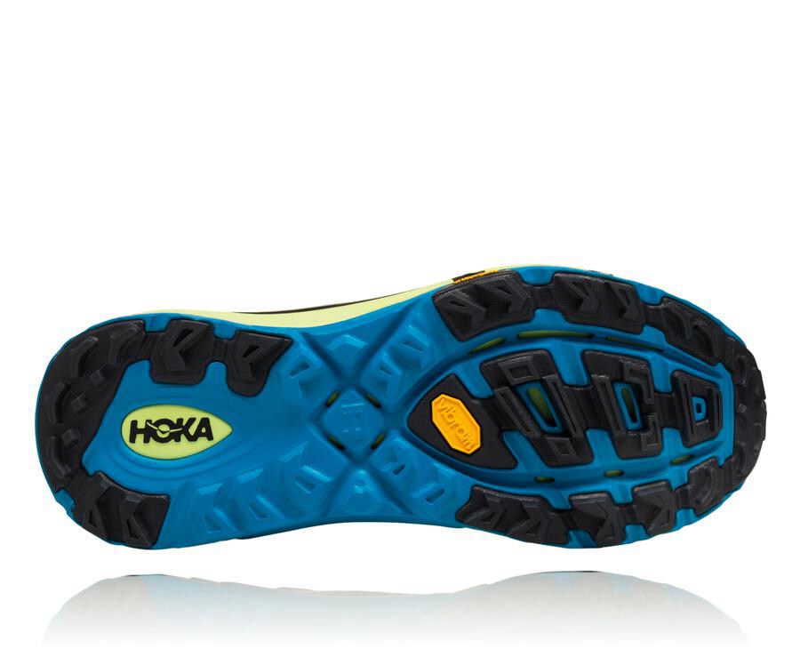 Trail Shoes Mens - Hoka One One Mafate Speed 2 - Black/Blue - OXTJBWY-75